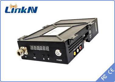 Τηλεοπτική συσκευή αποστολής σημάτων COFDM HDMI Manpack &amp; χαμηλή λανθάνουσα κατάσταση κρυπτογράφησης υψηλής ασφαλείας AES256 CVBS με μπαταρίες